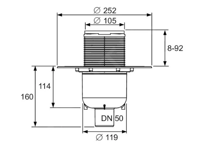 Tece Douchegoten - Afvoerset Loodrecht 100x100 Mm, Rvs/kunststof 3601300 4 Tece Douchegoten - Afvoerset Loodrecht 100x100 Mm, Rvs/kunststof 3601300 - Afbeelding 2