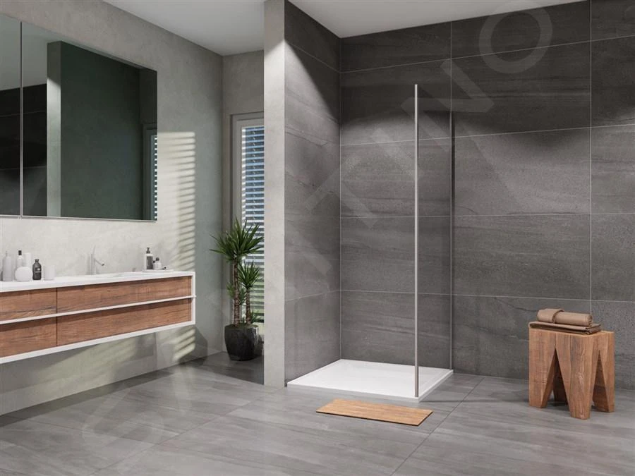 Lansanit LitIN Vati - Vaste Douchewand 800 Mm, Glanzend Aluminium/helder Glas SPR80-6-190-C 3 Lansanit LitIN Vati - Vaste Douchewand 800 Mm, Glanzend Aluminium/helder Glas SPR80-6-190-C