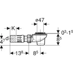 Geberit Toebehoren - Douchesifon, Afvoer 52 Mm 150.680.00.1 -Douche Uitrusting eeee753f7a69fd2360387281