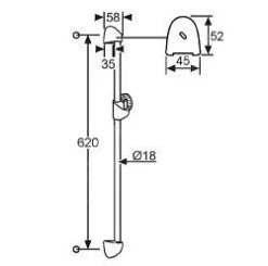 Kludi Logo - Douchestang 0,60 M, Chroom 6048005-00 5 Kludi Logo - Douchestang 0,60 M, Chroom 6048005-00 -Douche Uitrusting f0be674b9301d113764abb04