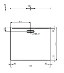 Ideal Standard Ultra Flat New - Douchebak 1200x1000 Mm, Mat Wit T4489V1 -Douche Uitrusting f4a68fb7d22150fc99aab209