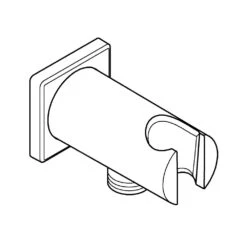 Grohe Rainshower - Wandaansluitbocht, Chroom 26659000 -Douche Uitrusting f676b47320e107129004462e