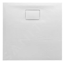 Sapho Acora - Douchebak 800x800 Mm, Gegoten Marmer, Decor Witsteen AC001