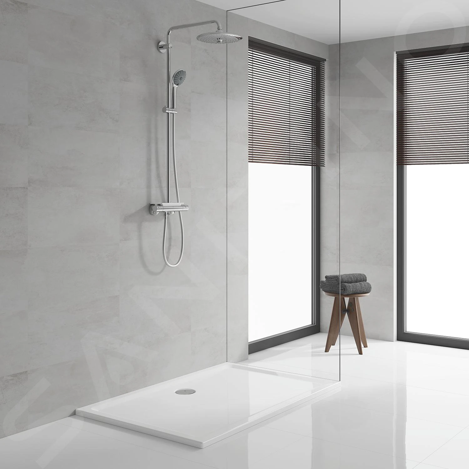 Grohe Vitalio Joy - Hoofddouche, Diameter 260 Mm, 3-jets, Chroom 26462000 8 Grohe Vitalio Joy - Hoofddouche, Diameter 260 Mm, 3-jets, Chroom 26462000 - Afbeelding 6