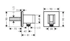 Axor Douche Programma - Muuraansluitbocht Met Douchehouder, Geborsteld Zwart Chroom 36734340 -Douche Uitrusting f961a82fce12a31c06fa38c3