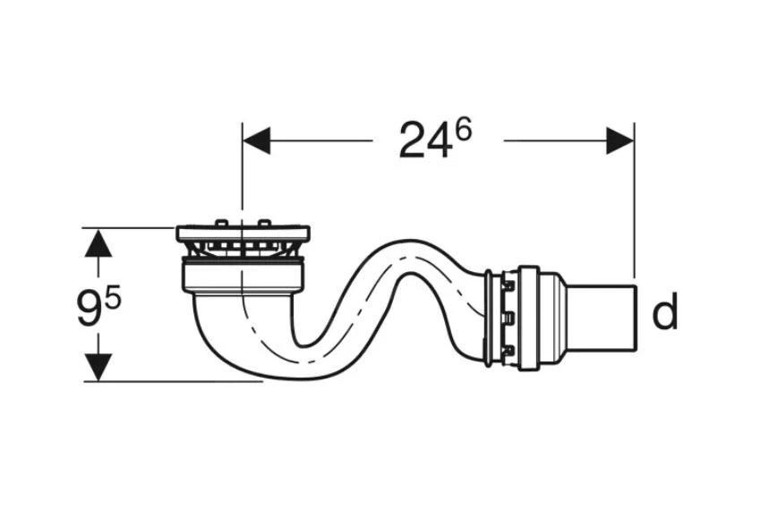 Geberit Sestra - Afvoerset Voor Douchebakken, Waterslothoogte 50 Mm 550.018.00.1 4 Geberit Sestra - Afvoerset Voor Douchebakken, Waterslothoogte 50 Mm 550.018.00.1 - Afbeelding 2